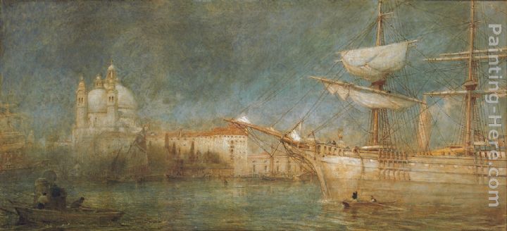 The Hardy Norseman in Venice painting - Albert Goodwin The Hardy Norseman in Venice art painting